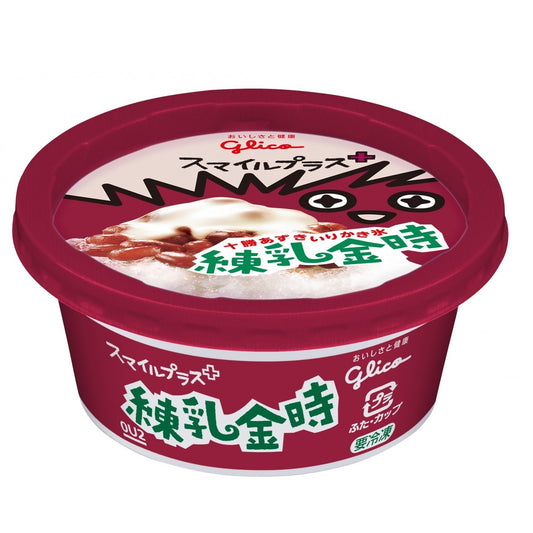 [Glico][Smile Plus Condensed Milk with Red Bean]