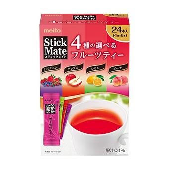 [Meito][Stickmate Fruit Tea Assortment][24 Sticks]