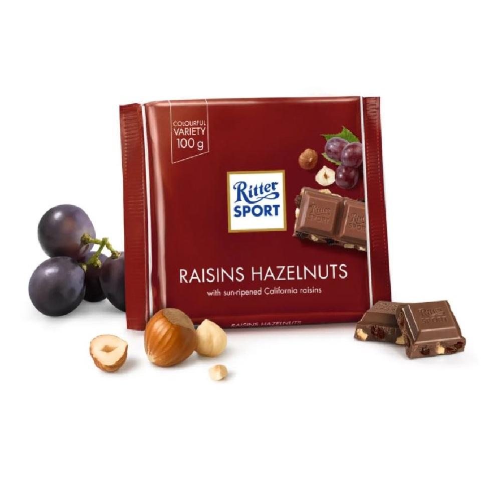 [Ritter Sport][Colourful Variety][Raisins Hazelnuts] – World Snack